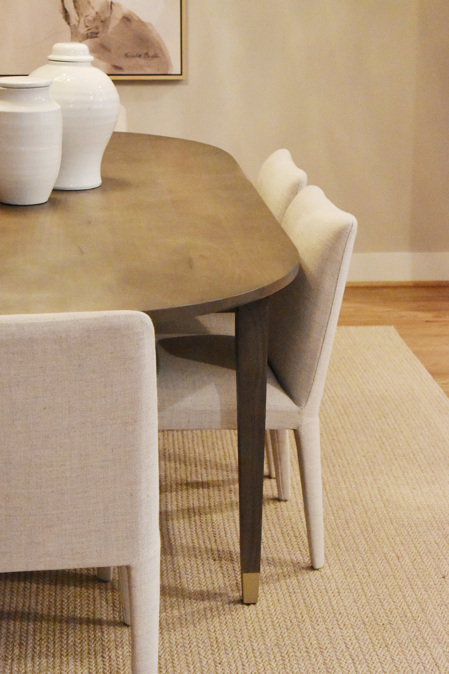 Larry Leg Chair in Linen