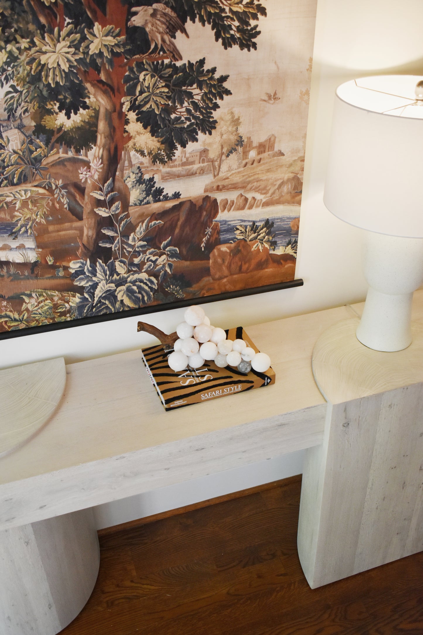Georgie Console Table- Bleached Spalted