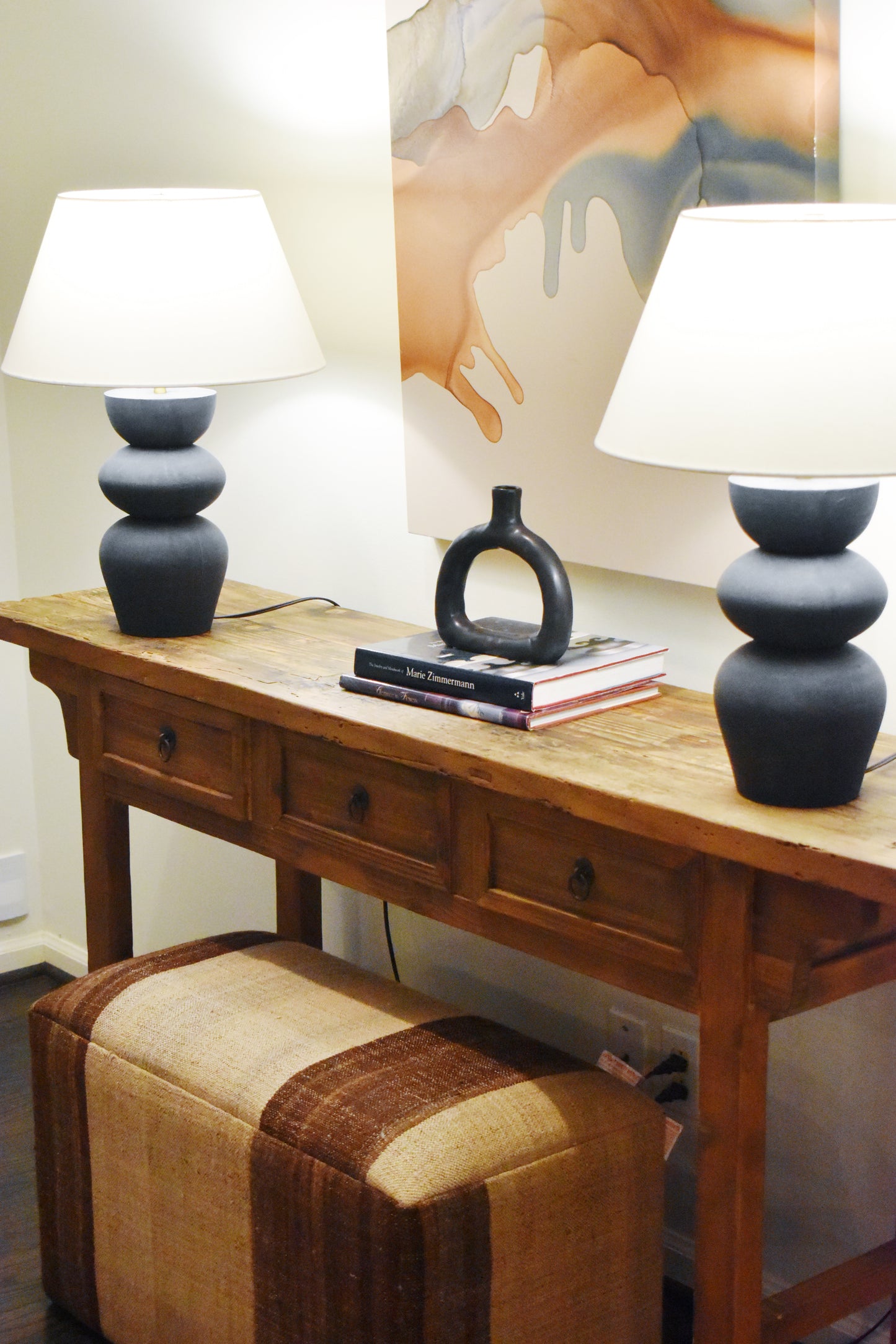 Small Camel Hair Bench