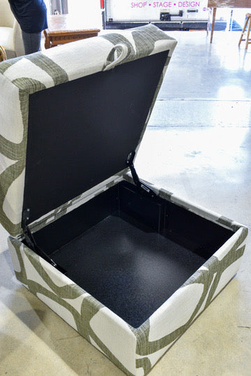 Larkin Storage Ottoman - Keegan Green