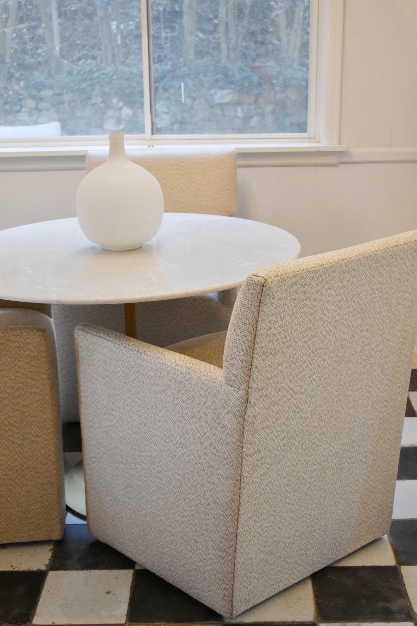 Castered Arm Chair, Winder Sand