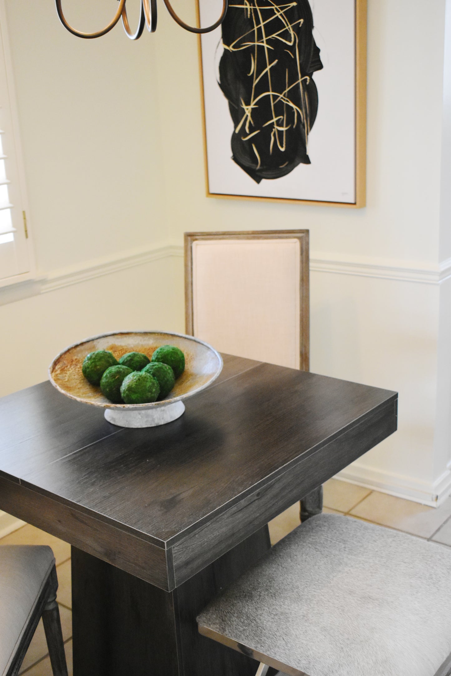 Grena Hair on Hide Stool