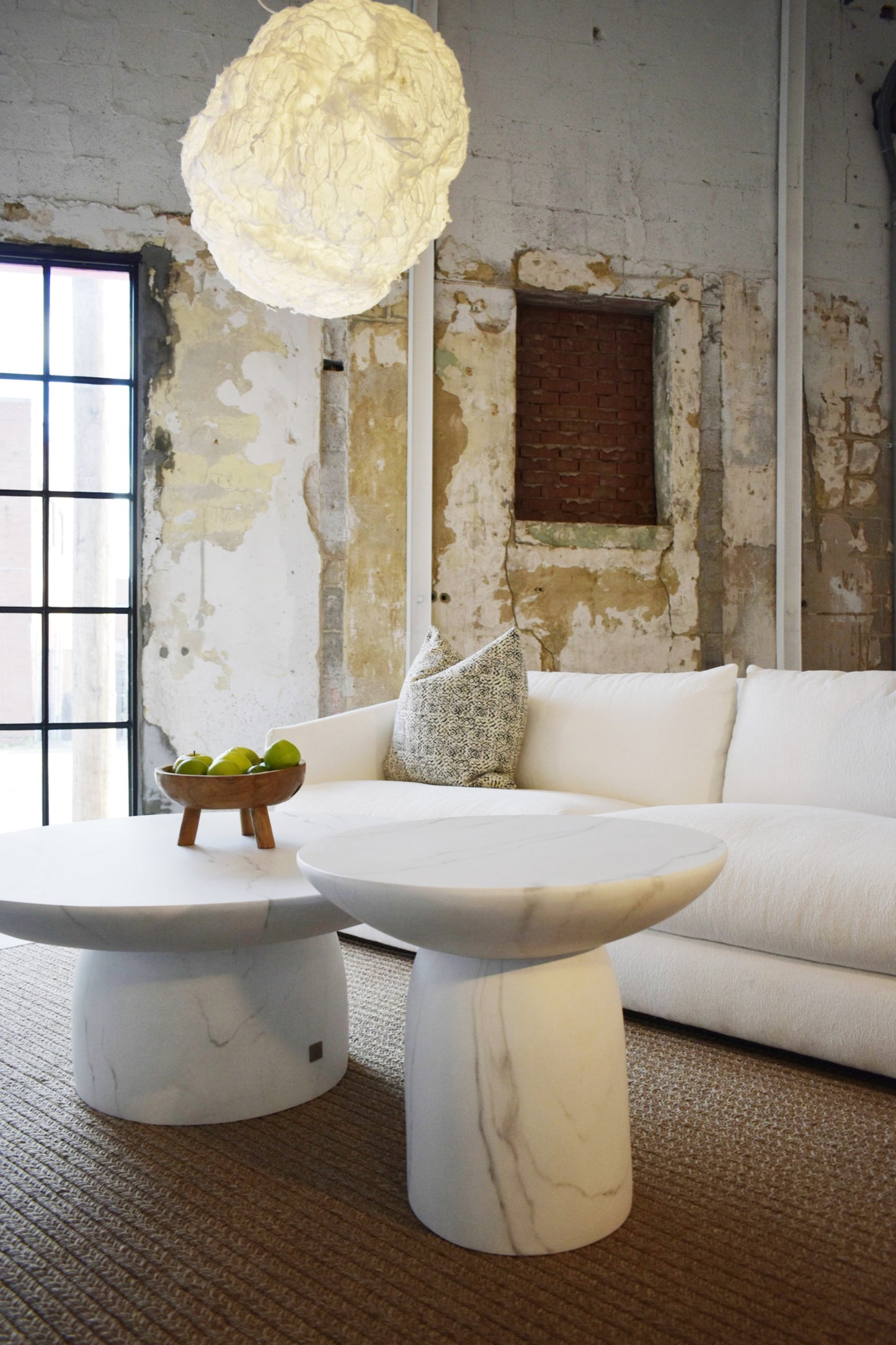 Lane Marble Outdoor Side Table