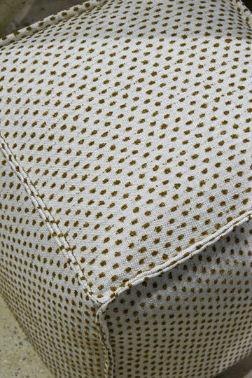 Square Pouf - Macrame Gold