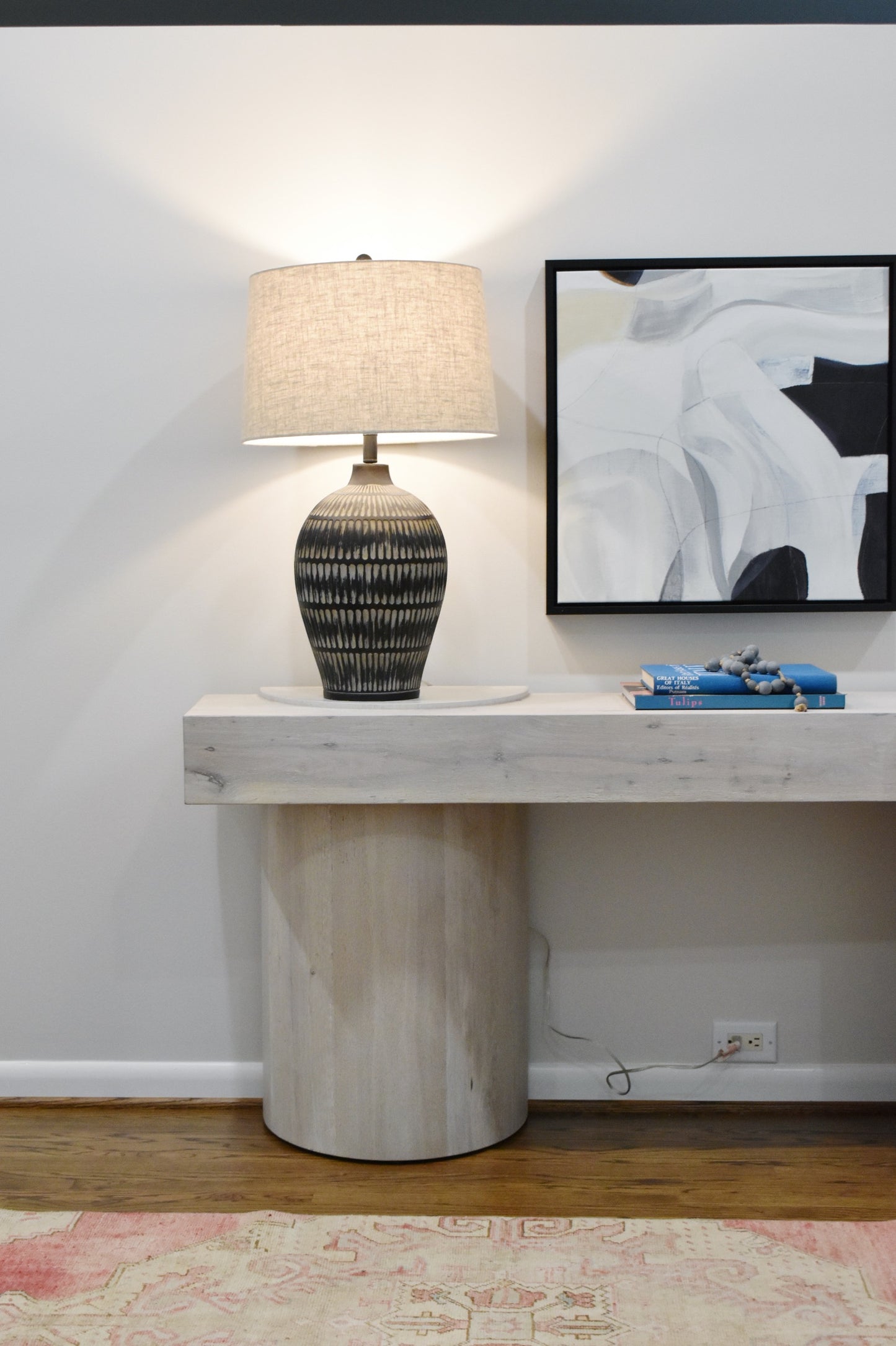 Georgie Console Table- Bleached Spalted