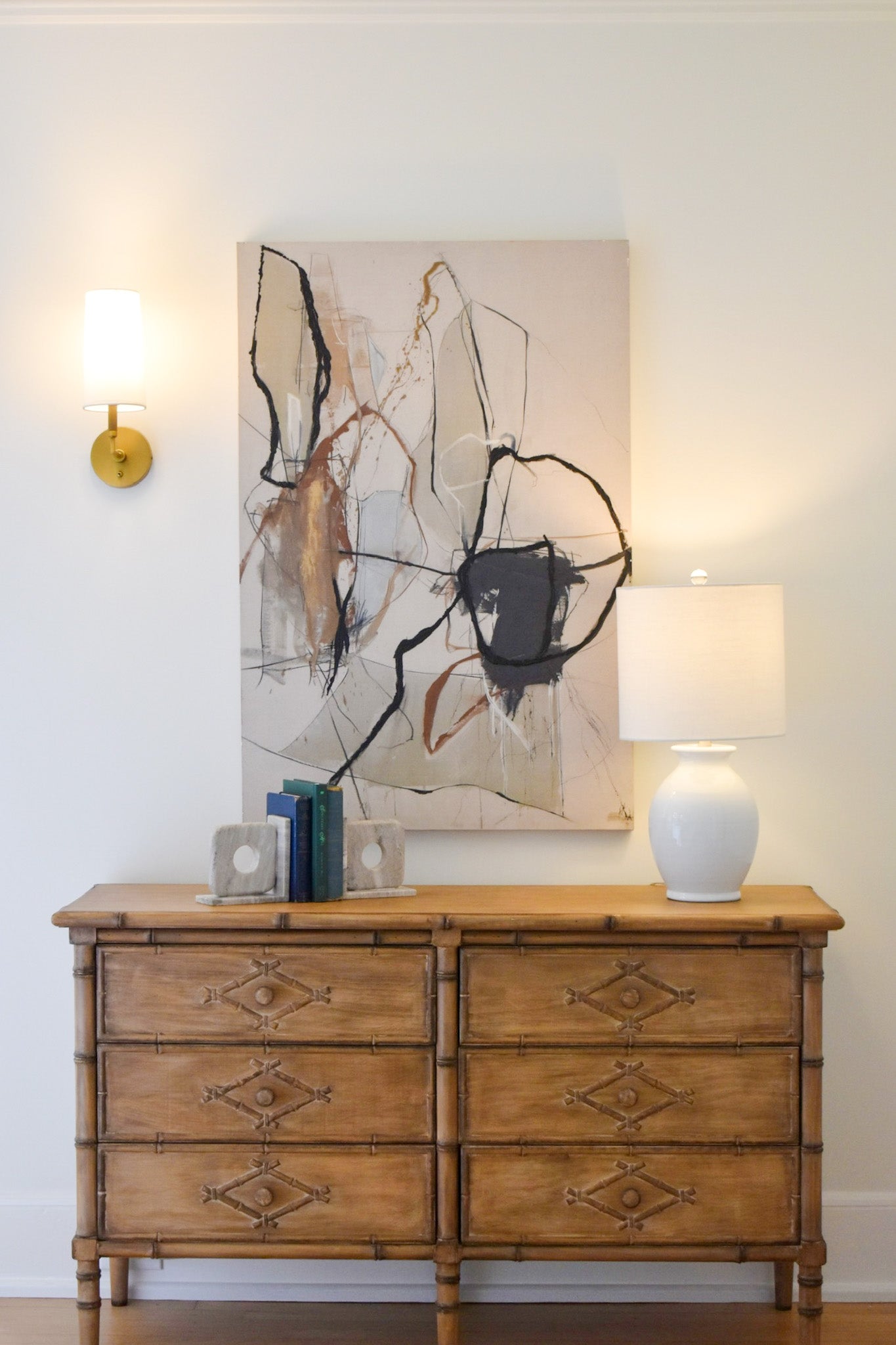 Faux Bamboo Dresser