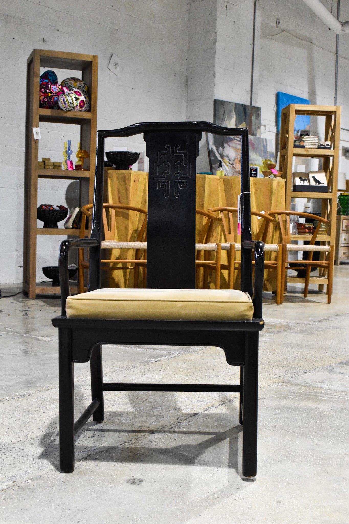 Asian Dining Chair With Arms