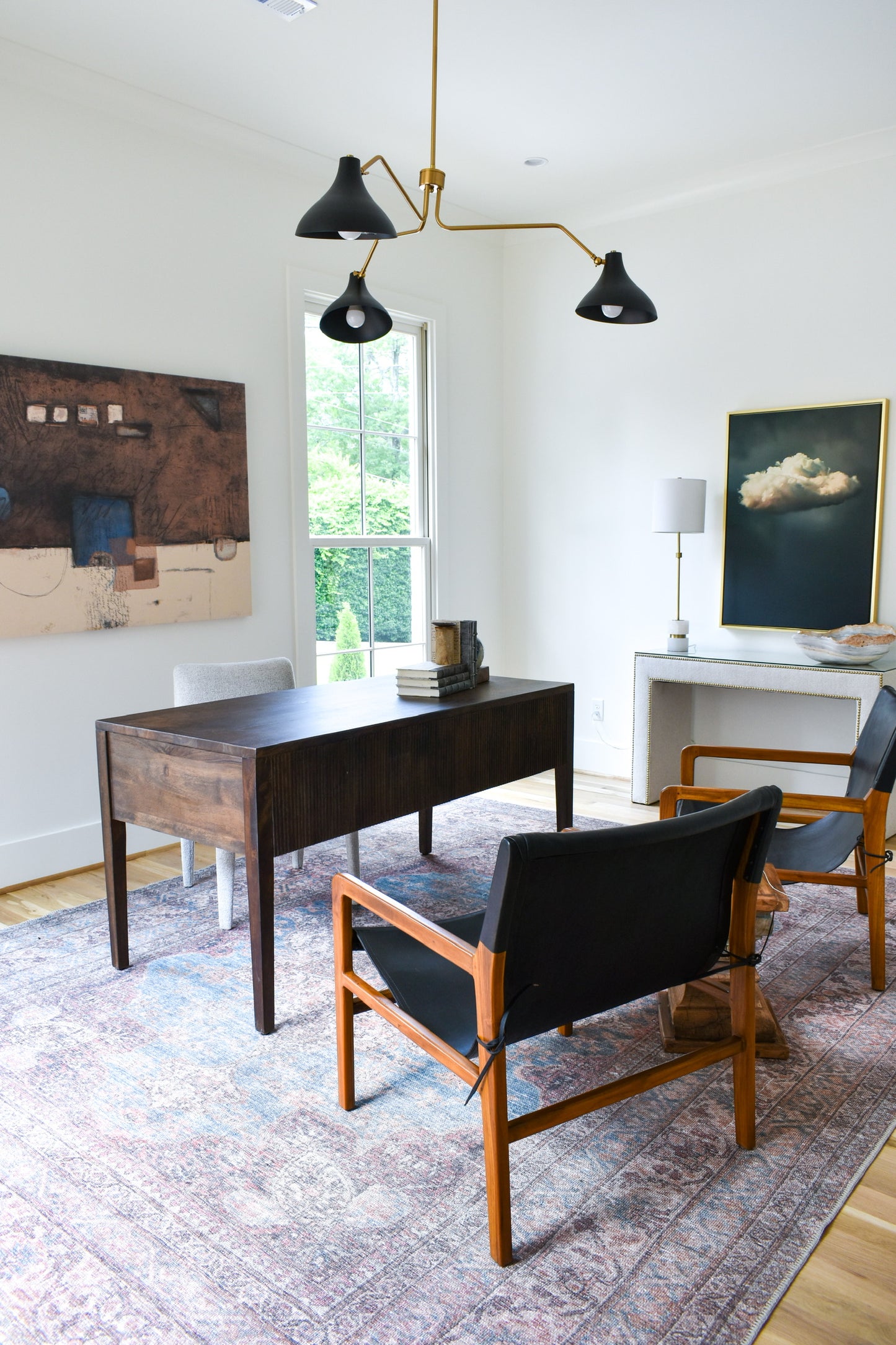 Lisbon Occasional Black Leather Chair