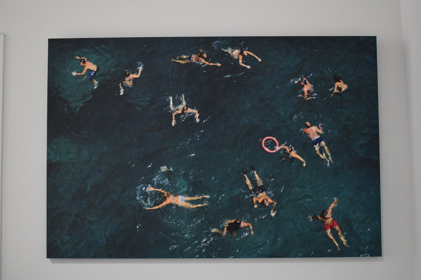 Blue Water Swim. 60"w x 40"h