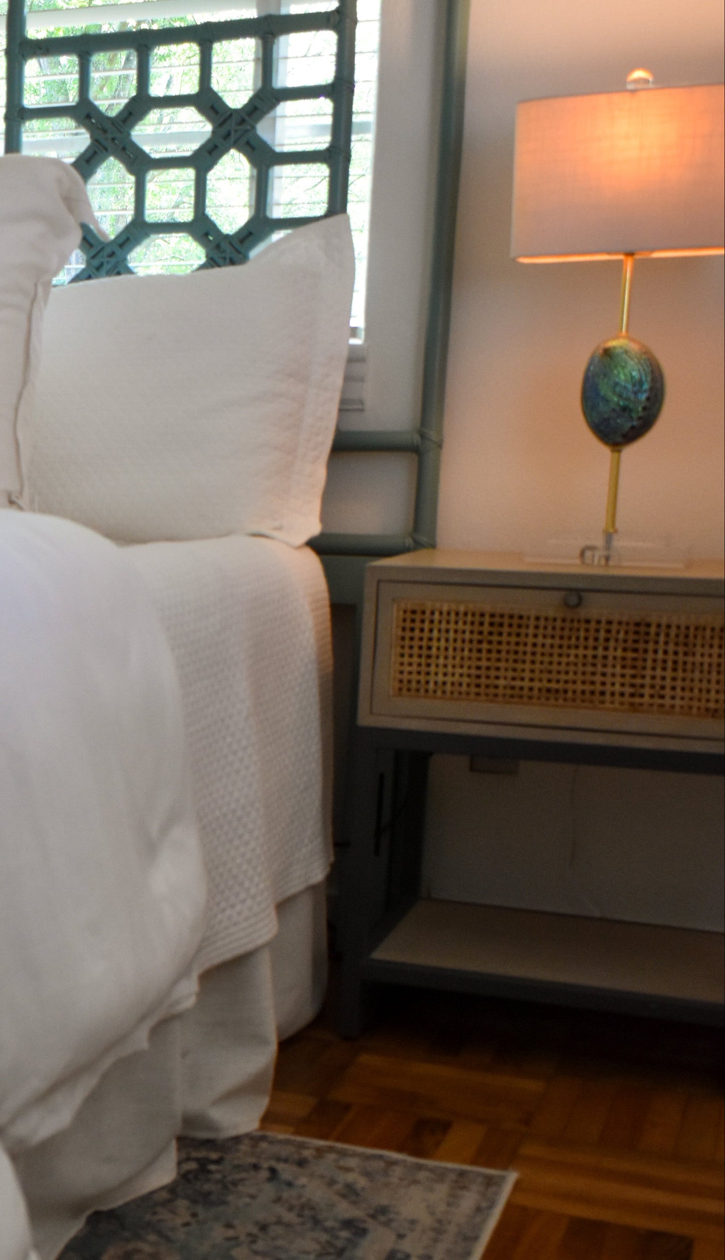 Iridescent Turtle Shell Lamp