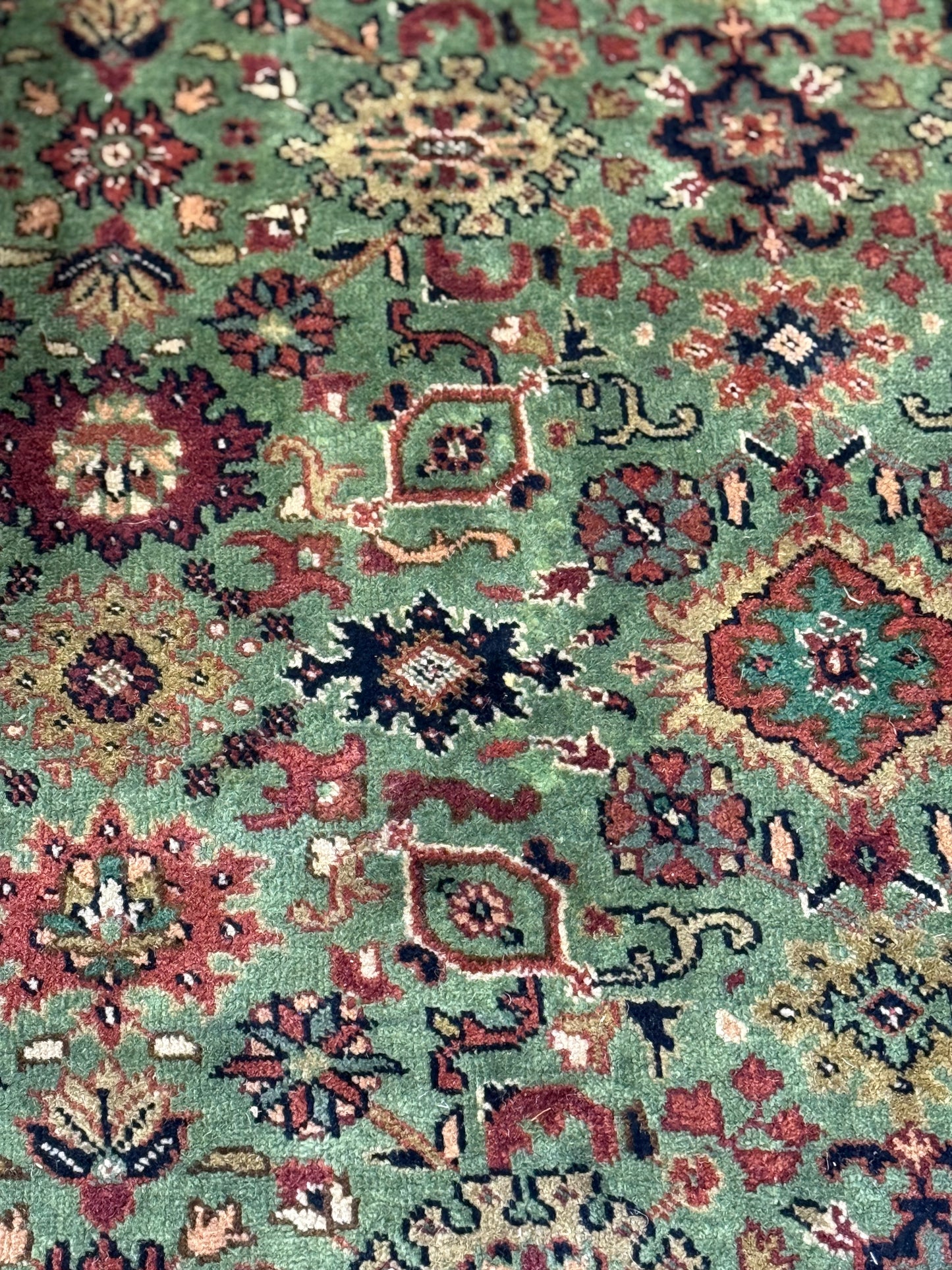 Vintage Green Morrocan Rug 12' x 14'