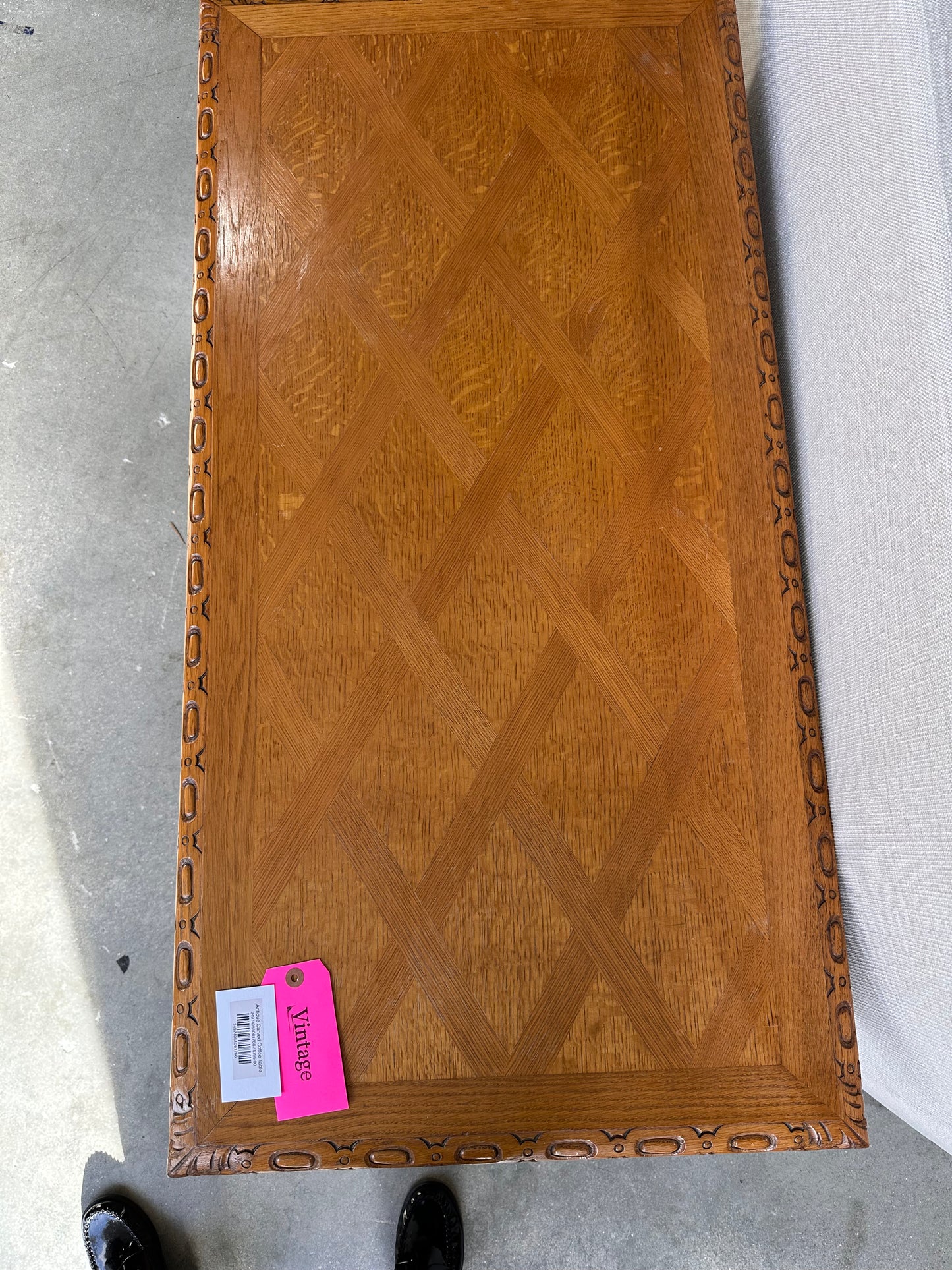 Antique Carved Coffee Table