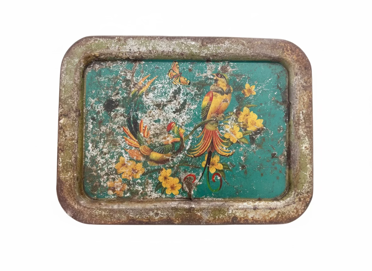 Decorative Metal Tray, Birdy