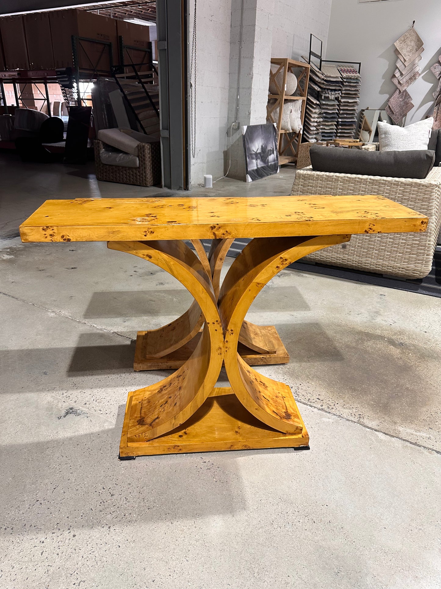 MCM Burl Console T