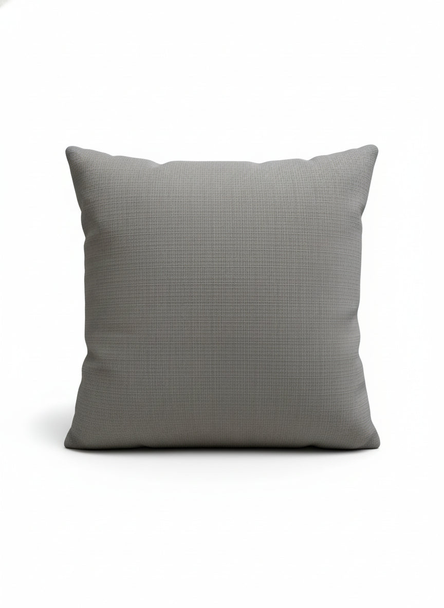 Textured Grey Stripe Pillow