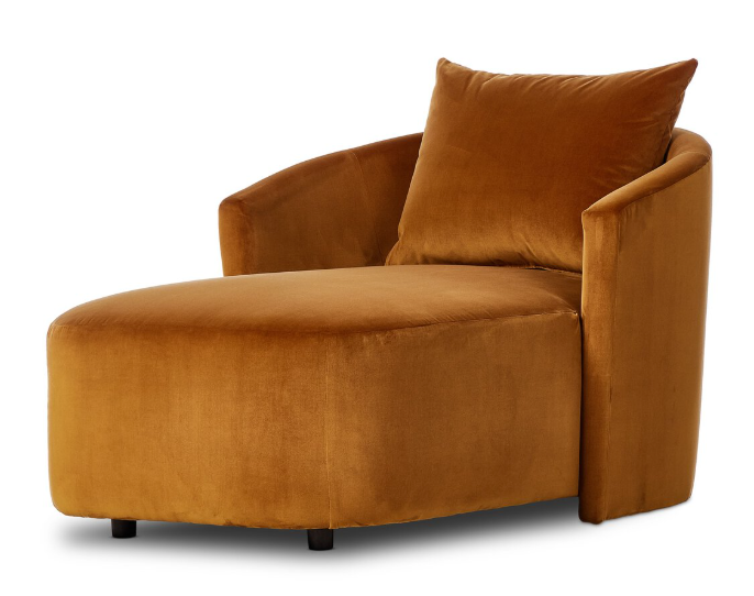 Farrah Chaise Lounge - Ingram Ochre