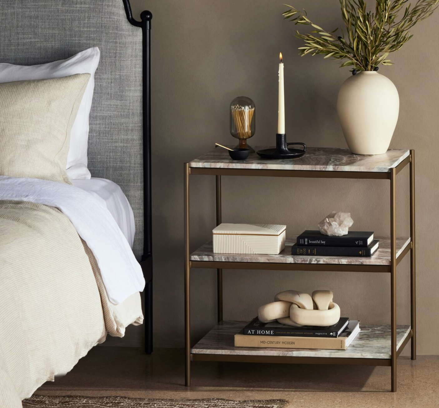Felix Nightstand - Canyon Marble
