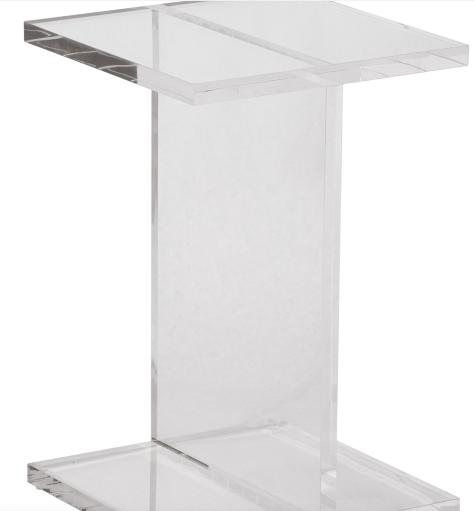 Hazley Acrylic Accent Table -