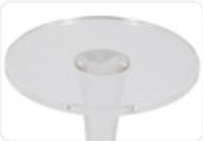 Ronalia Clear Acrylic Round Accent Table