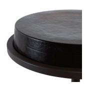 Nerine Pressed Glass Accent Table