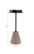 Nerine Pressed Glass Accent Table