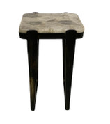 Rolla Smoky Quartz Top Accent Table