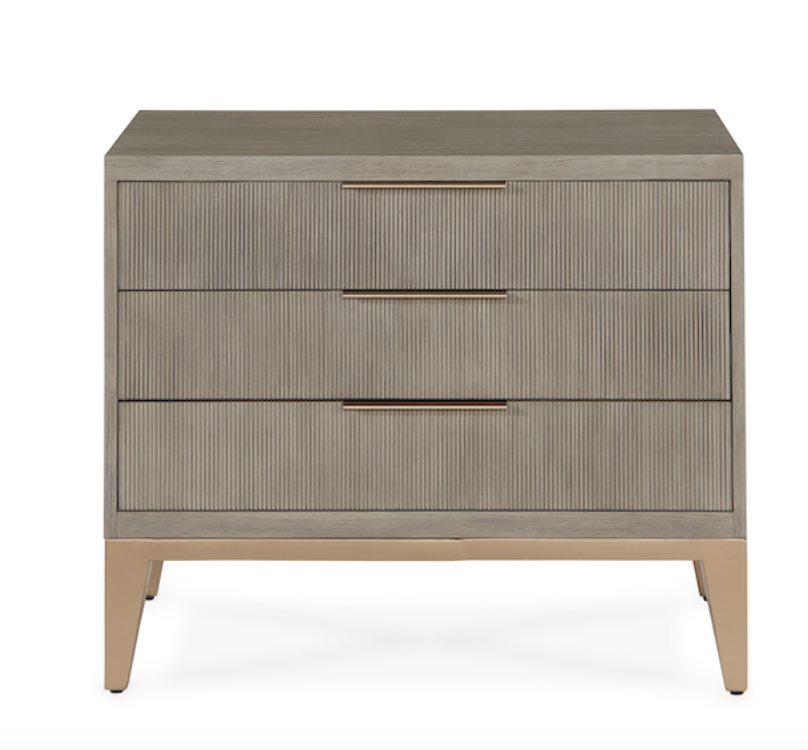 Caleb Three Drawer Nightstand