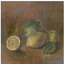Quiet Lemons Art 24"x24"