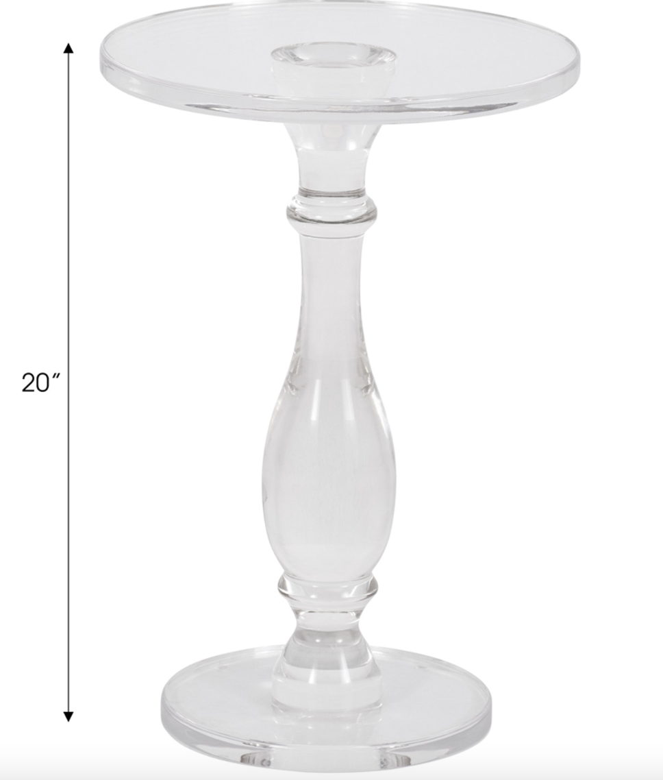 Nivine Acrylic Accent Table