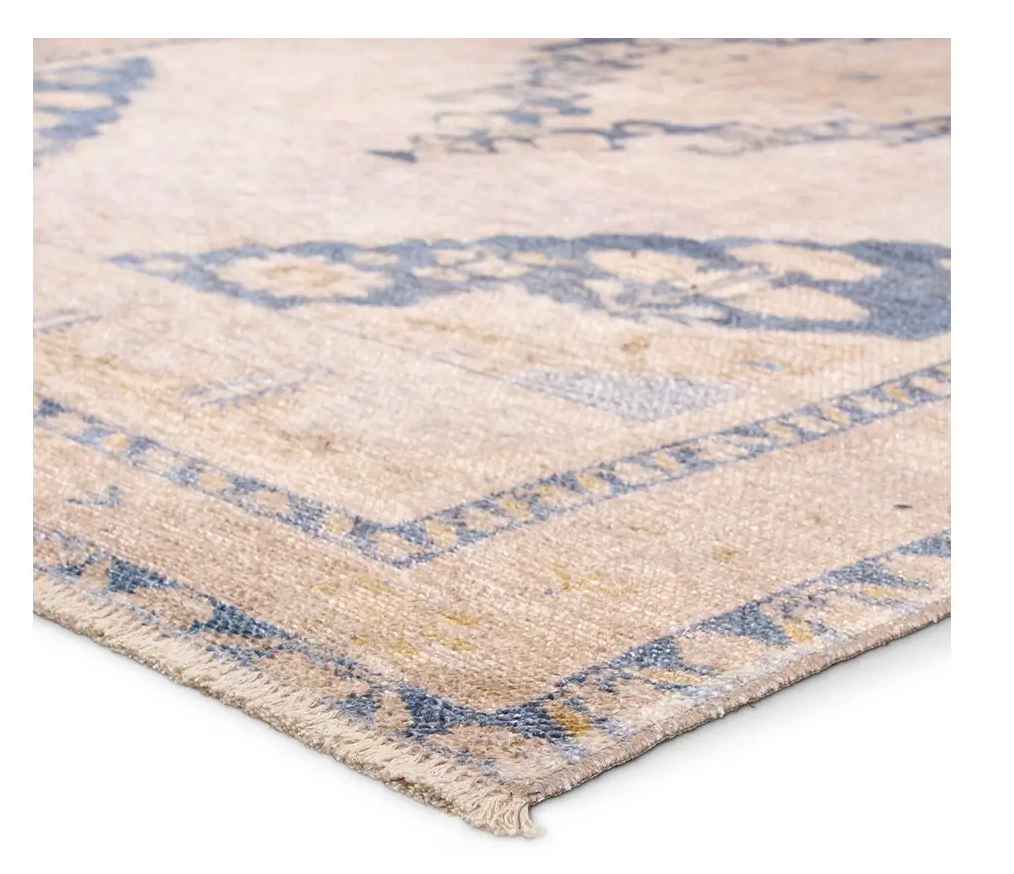 Lumal Blue and Tan/Taupe LML05 2'6x8