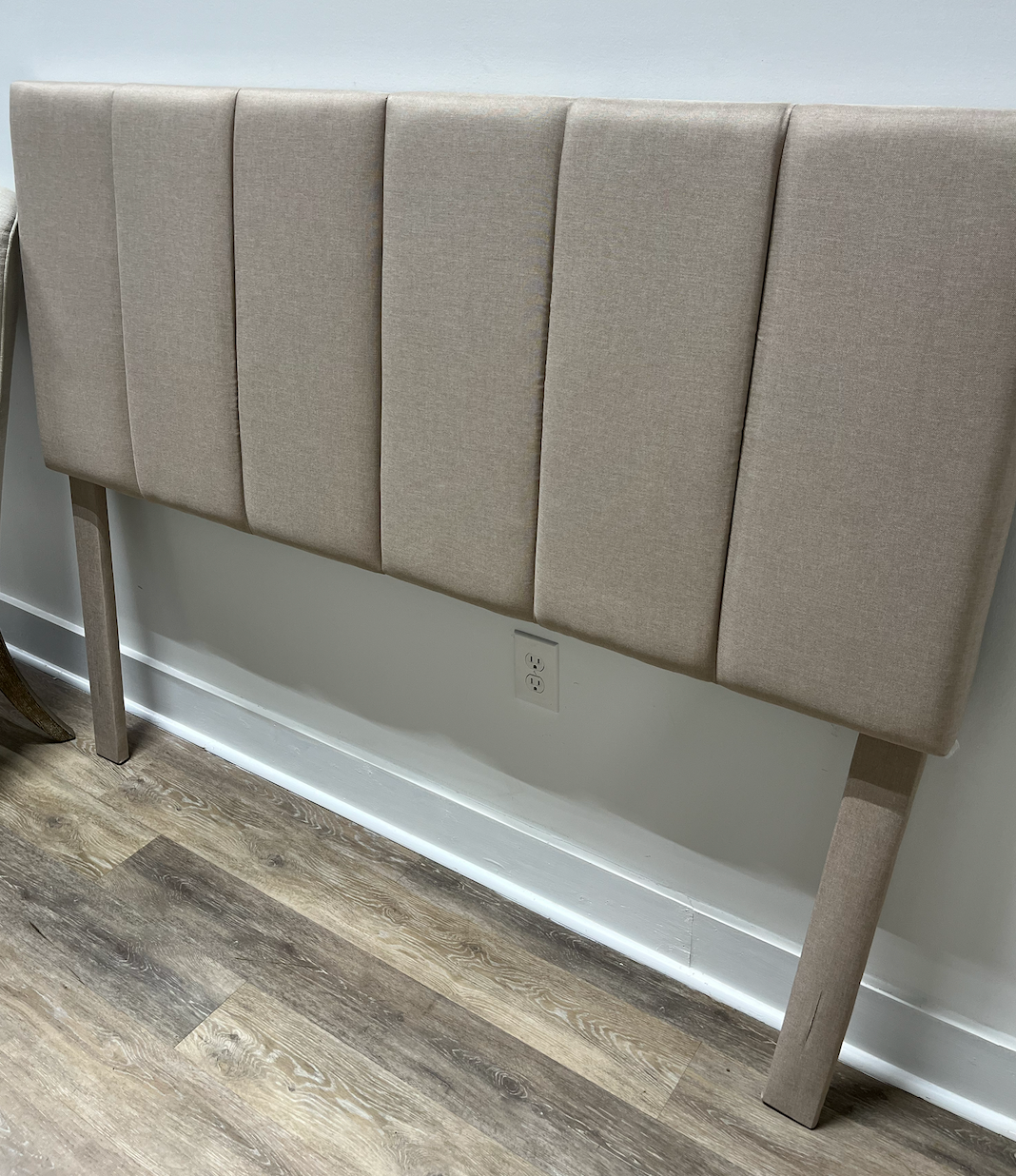 Queen Headboard Paneled Linen