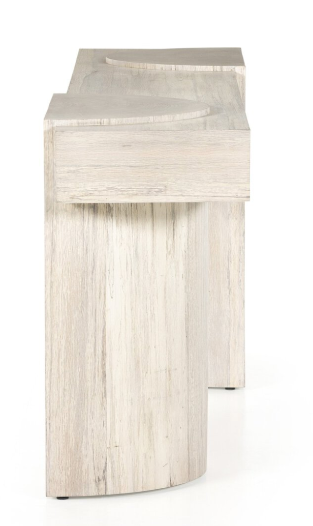 Georgie Console Table- Bleached Spalted
