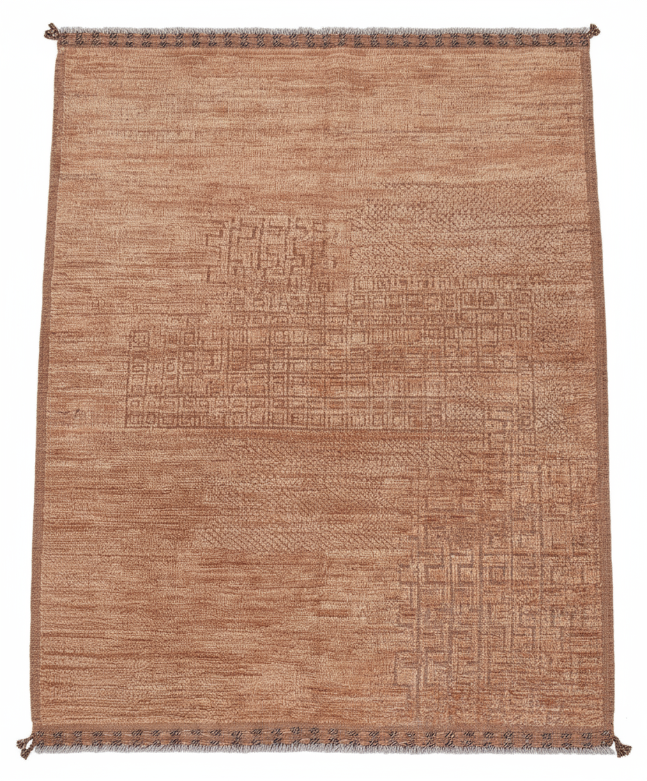 Terracotta Moroccan Rug 4'4 x 6'2