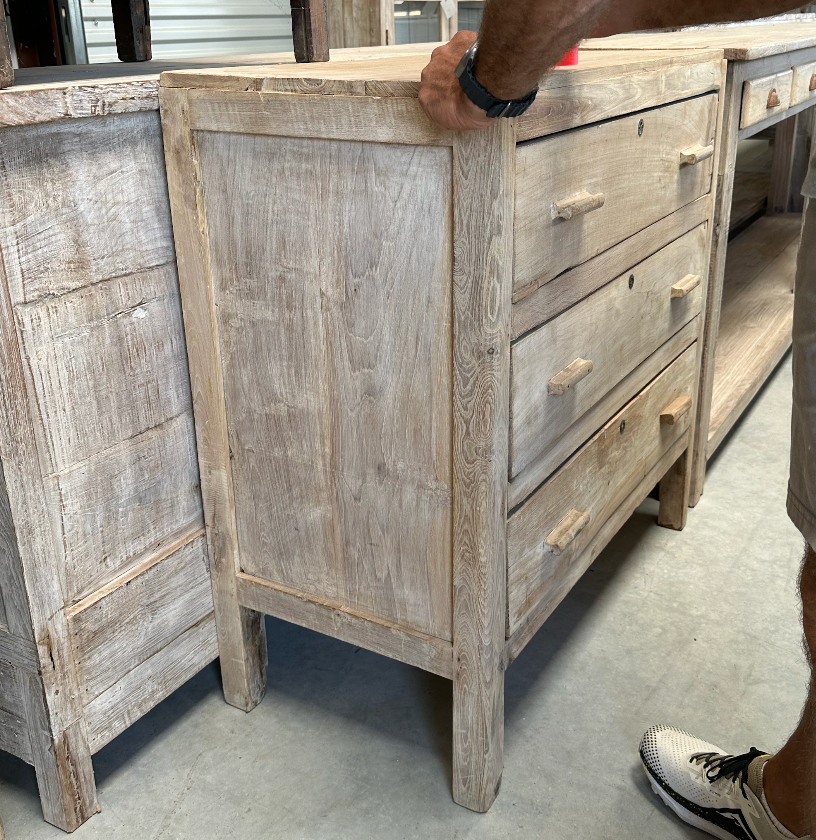 Wooden 3 Drawer Chest