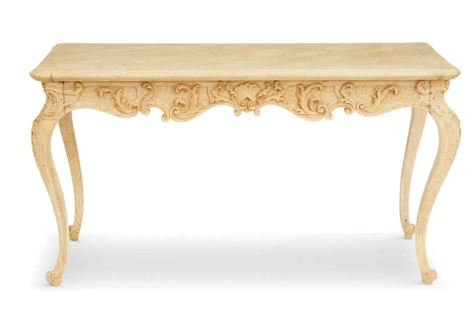 French Provincial Bleached Oak Writing Table