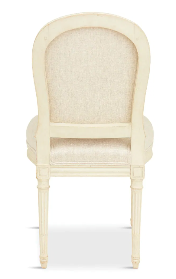 Suite of Six Louis XVI Style Creme Peinte Side Chairs (set)