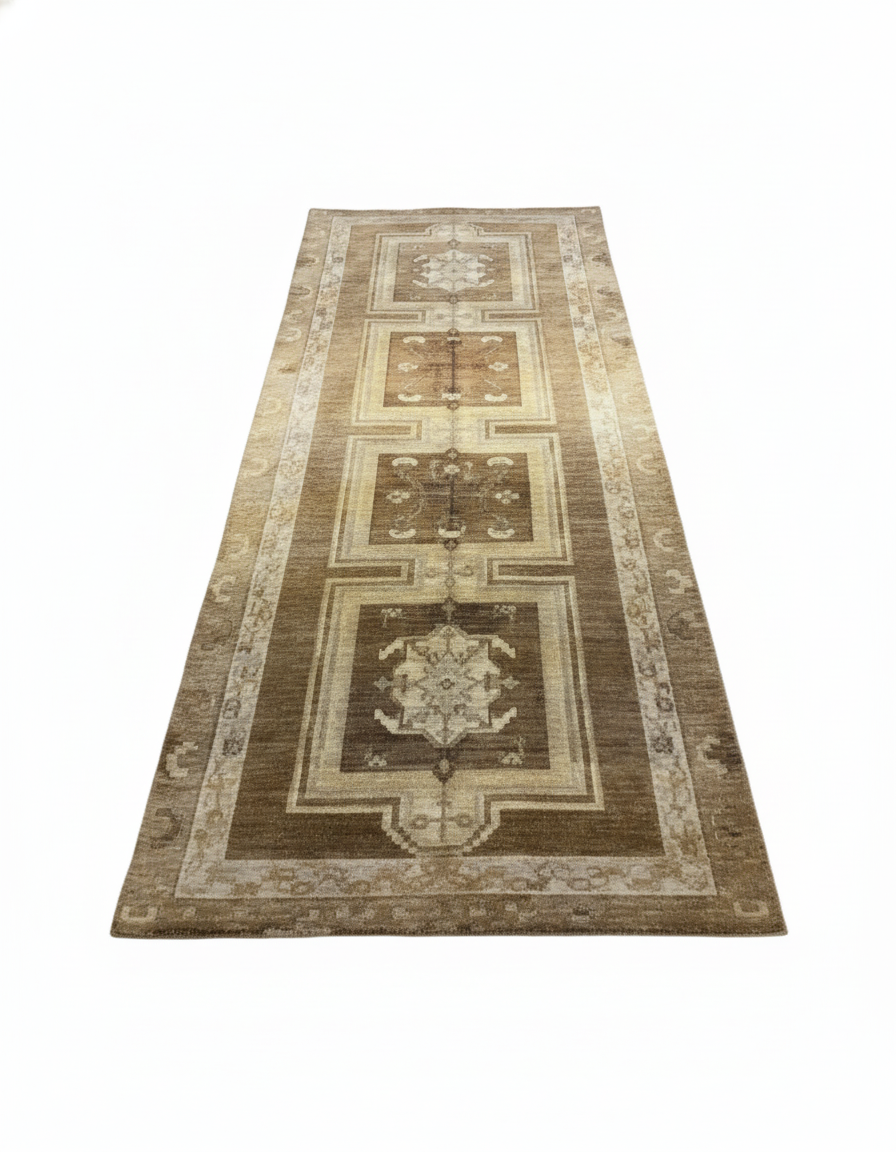 Oushak Area Rug, Neutral