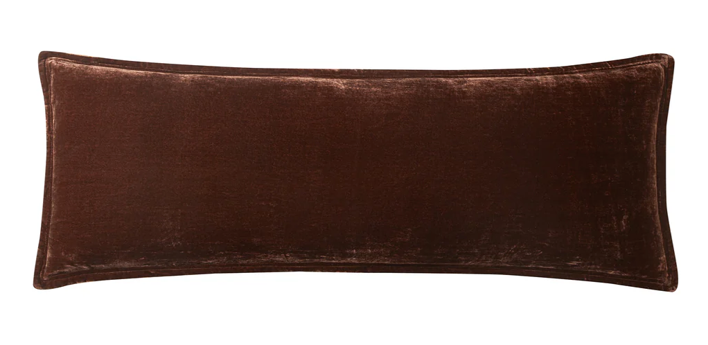 Stella Velvet Lumbar - Copper Brown