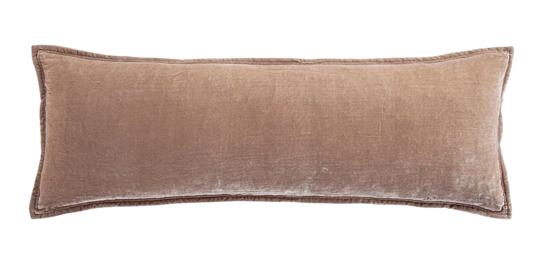 Stella Velvet Lumbar - Dusty Rose