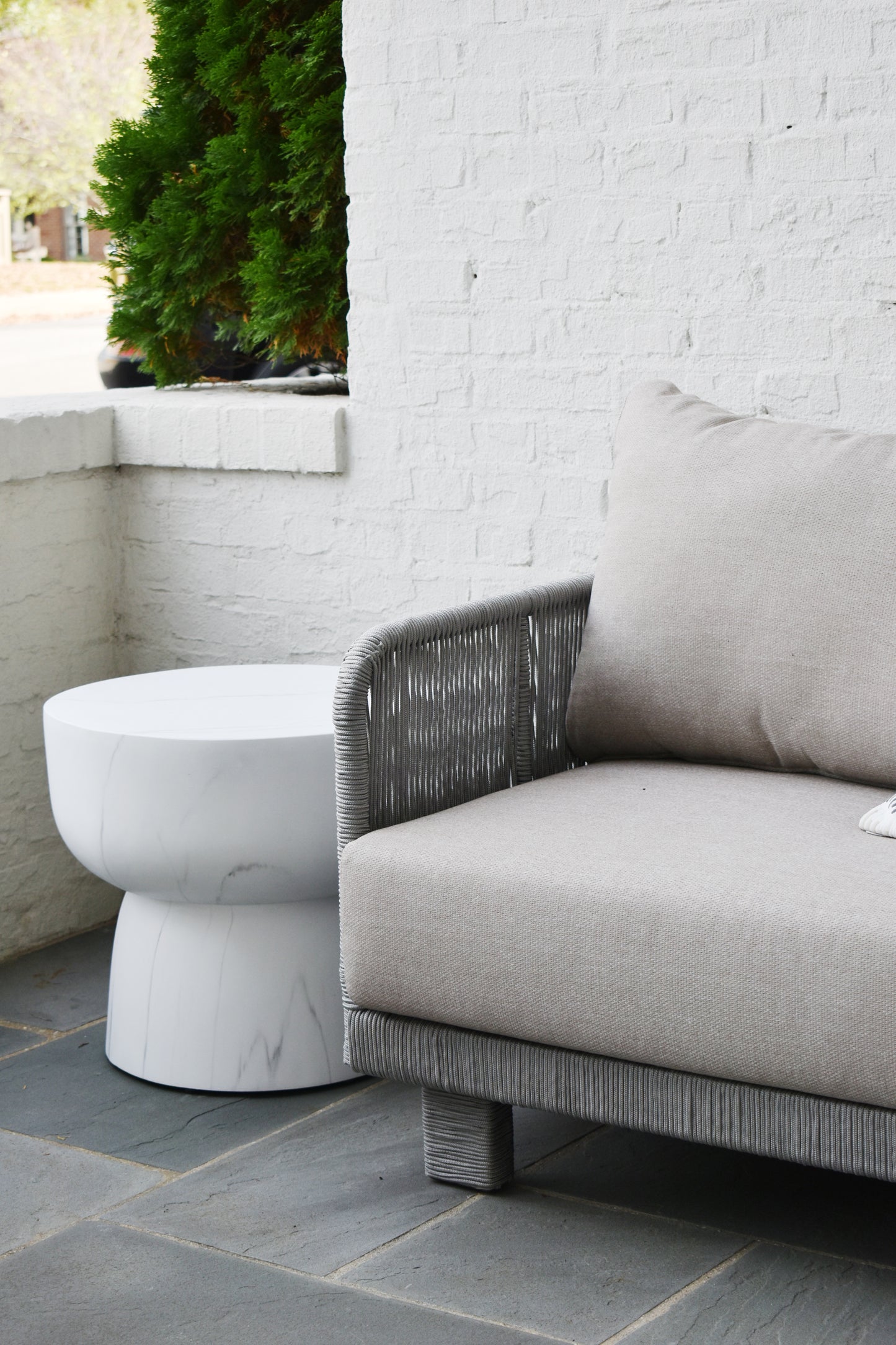Rao Marble Outdoor Side Table