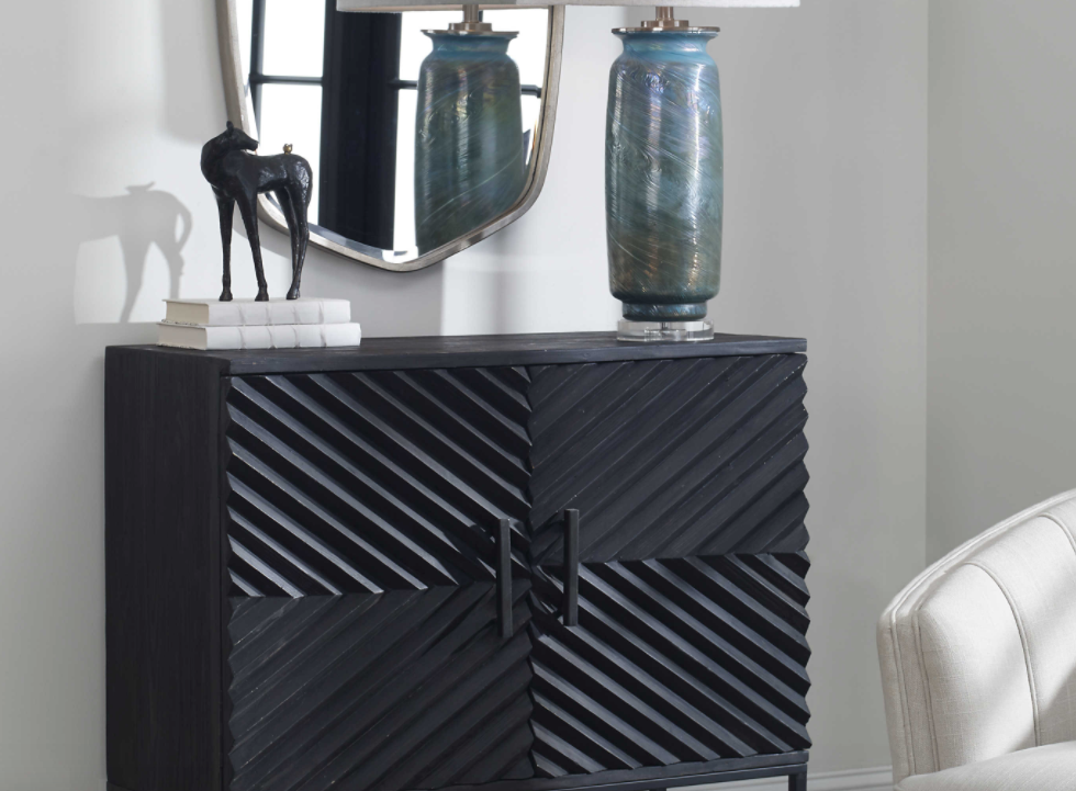 zadie ebony chevron pattern chest inspo