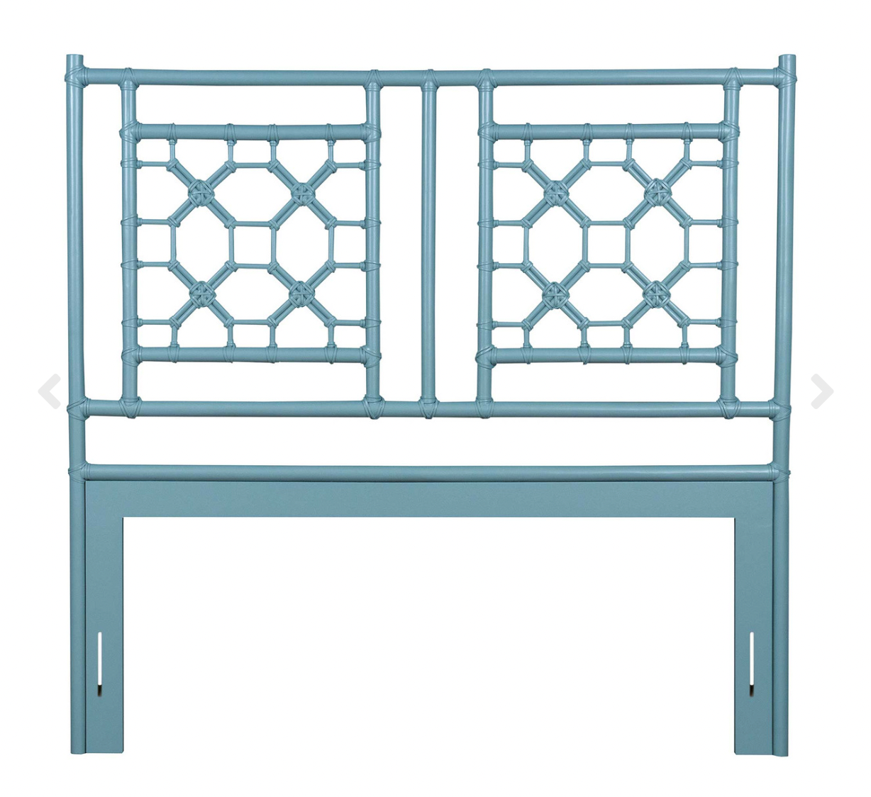 Rattan Lattice Queen Headboard, Sea Foam