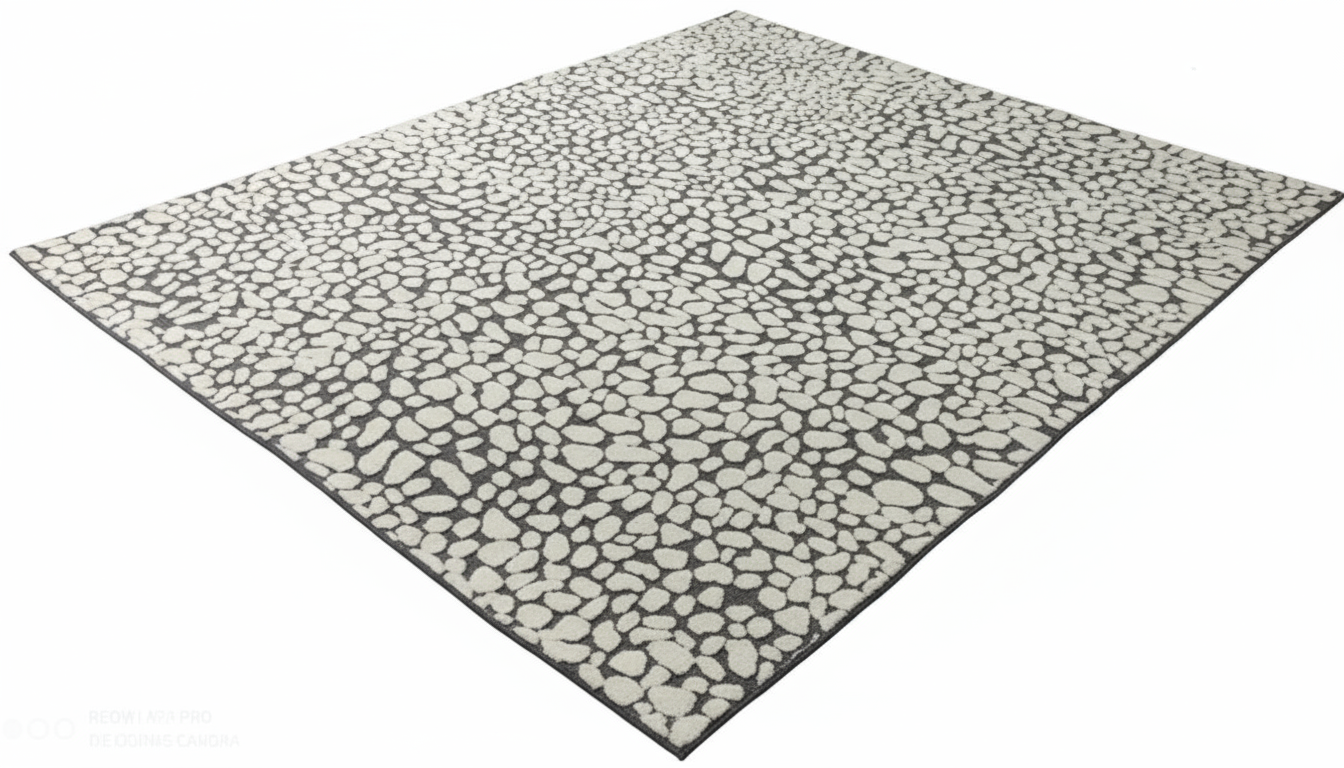 Jack Hanson 8x10 Ivory/Gray Stone Hand Knotted Rug
