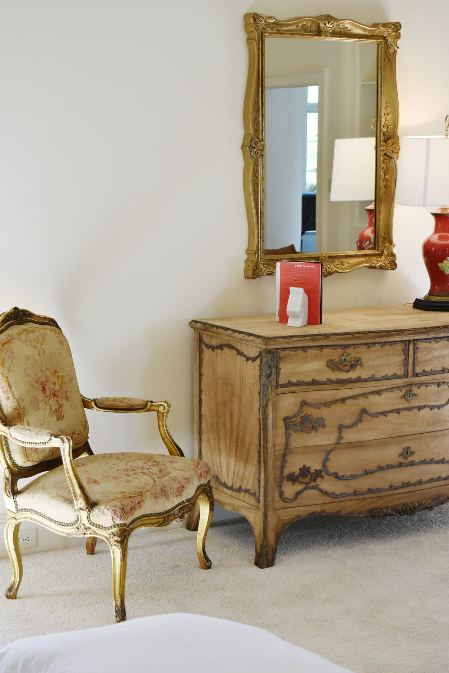 Regence-Style Bleached Mahogany Commode
