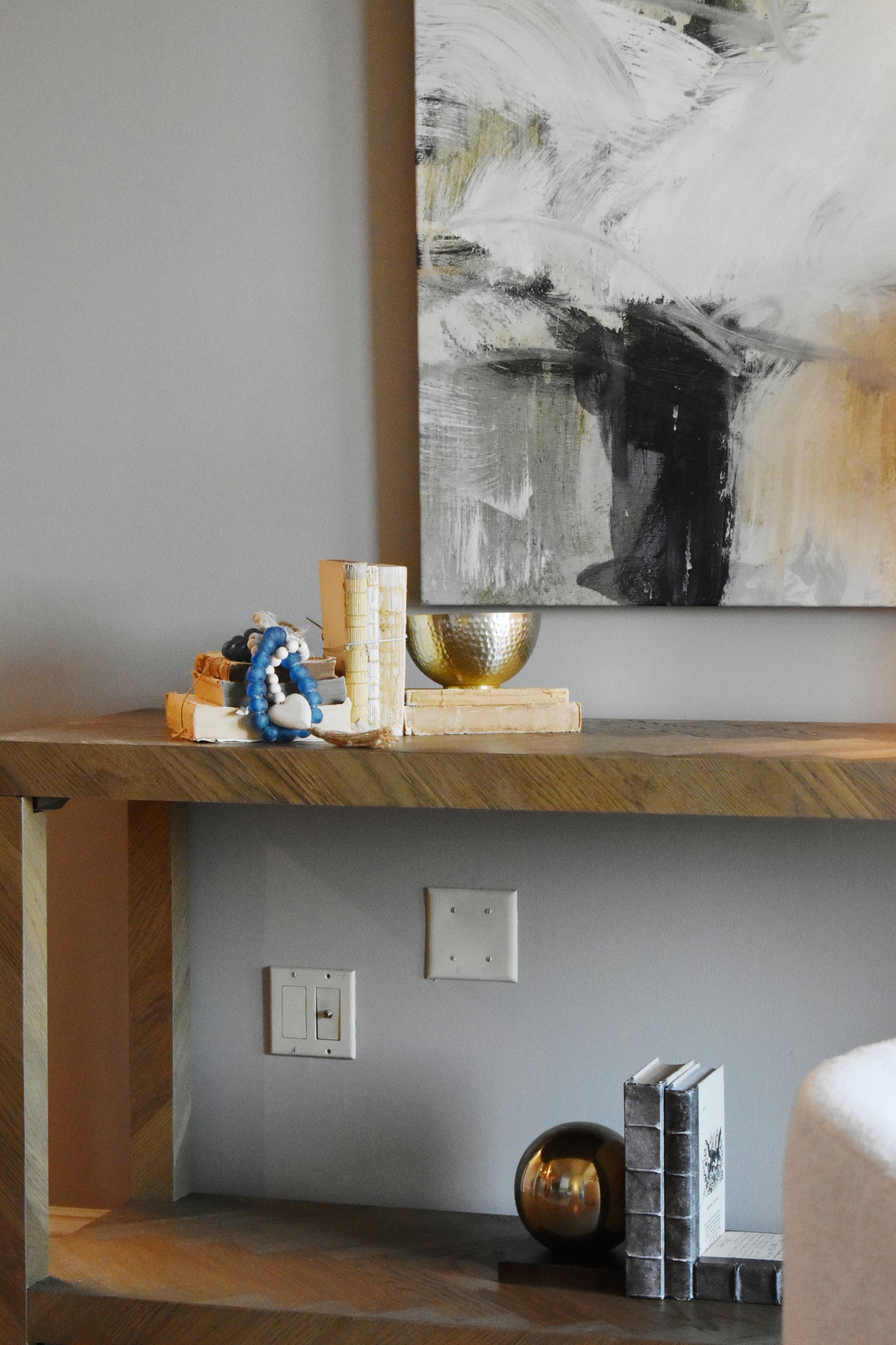 Lamar Console Table- Drifted Oak