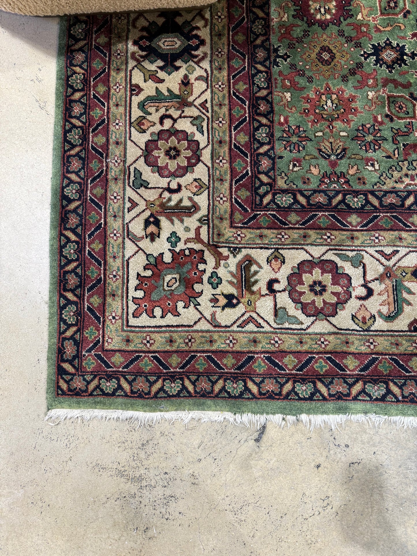 Vintage Green Morrocan Rug 12' x 14'