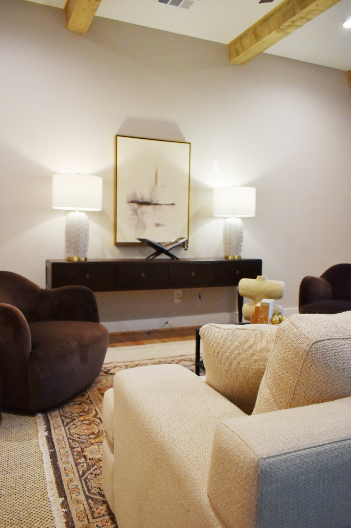 Julius Swivel Chair- Surrey Cocoa