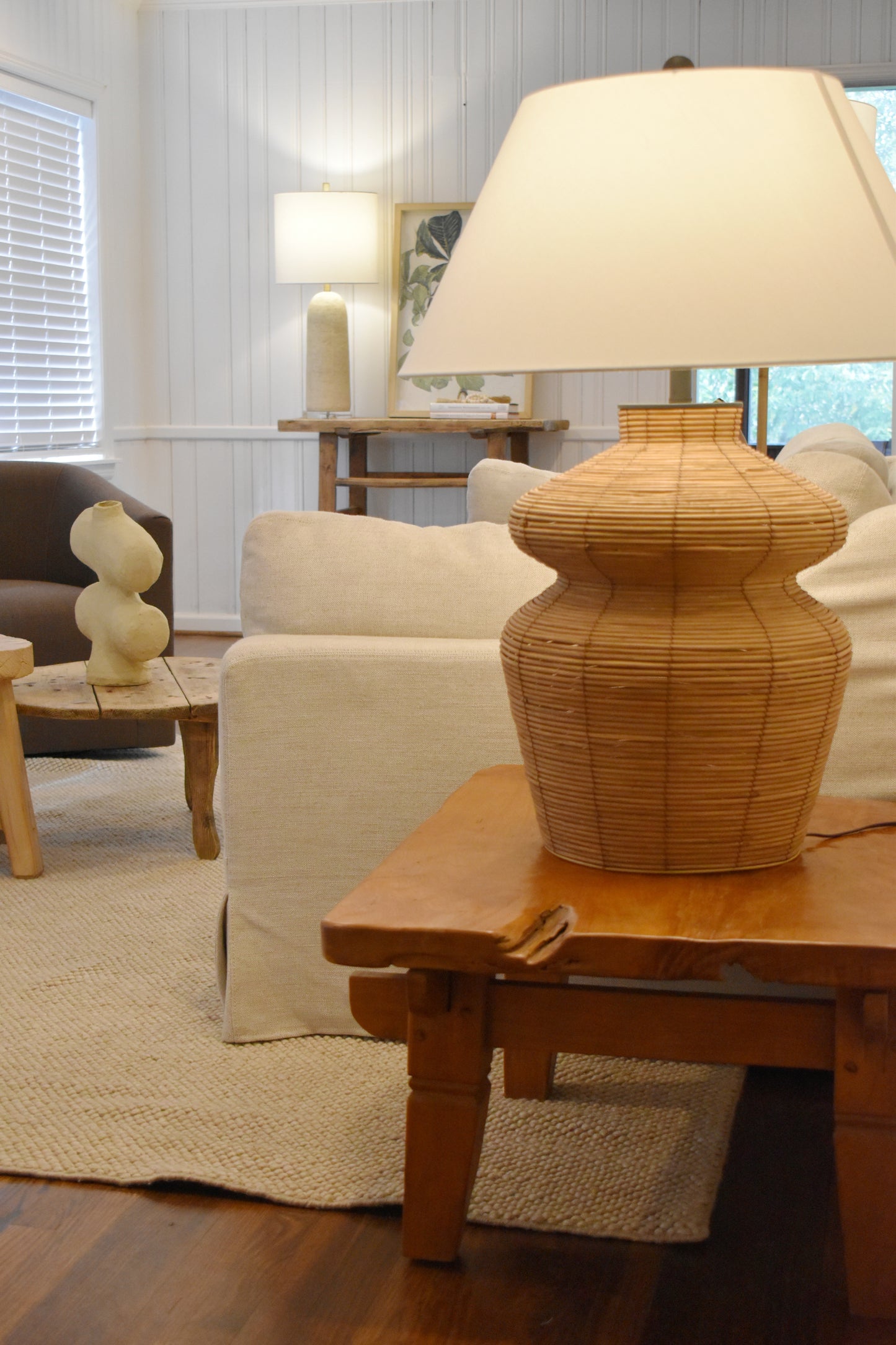 Antique Wooden Square Coffee Table