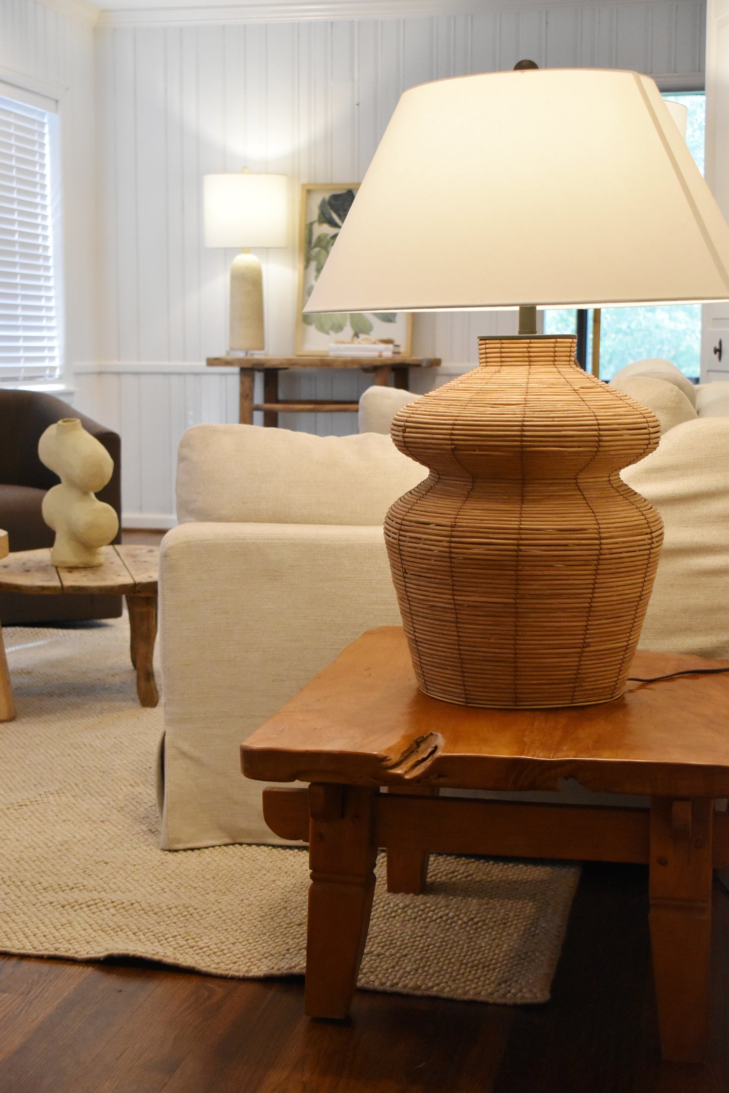 Antique Wooden Square Coffee Table