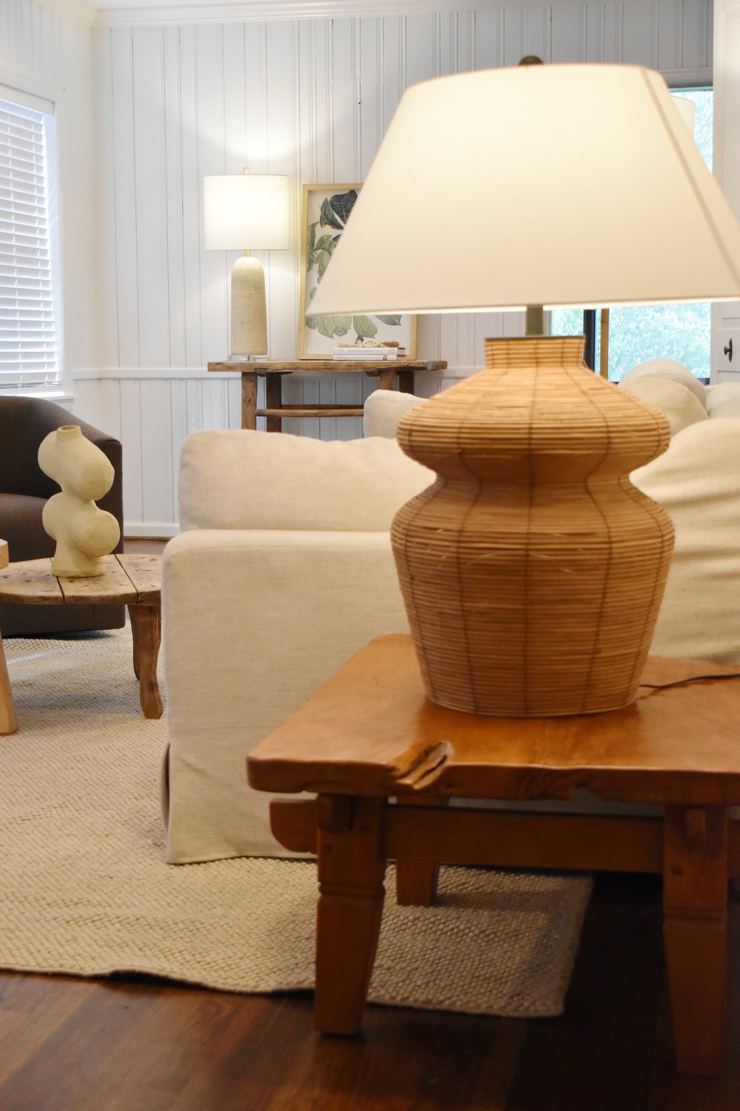 Antique Wooden Square Coffee Table